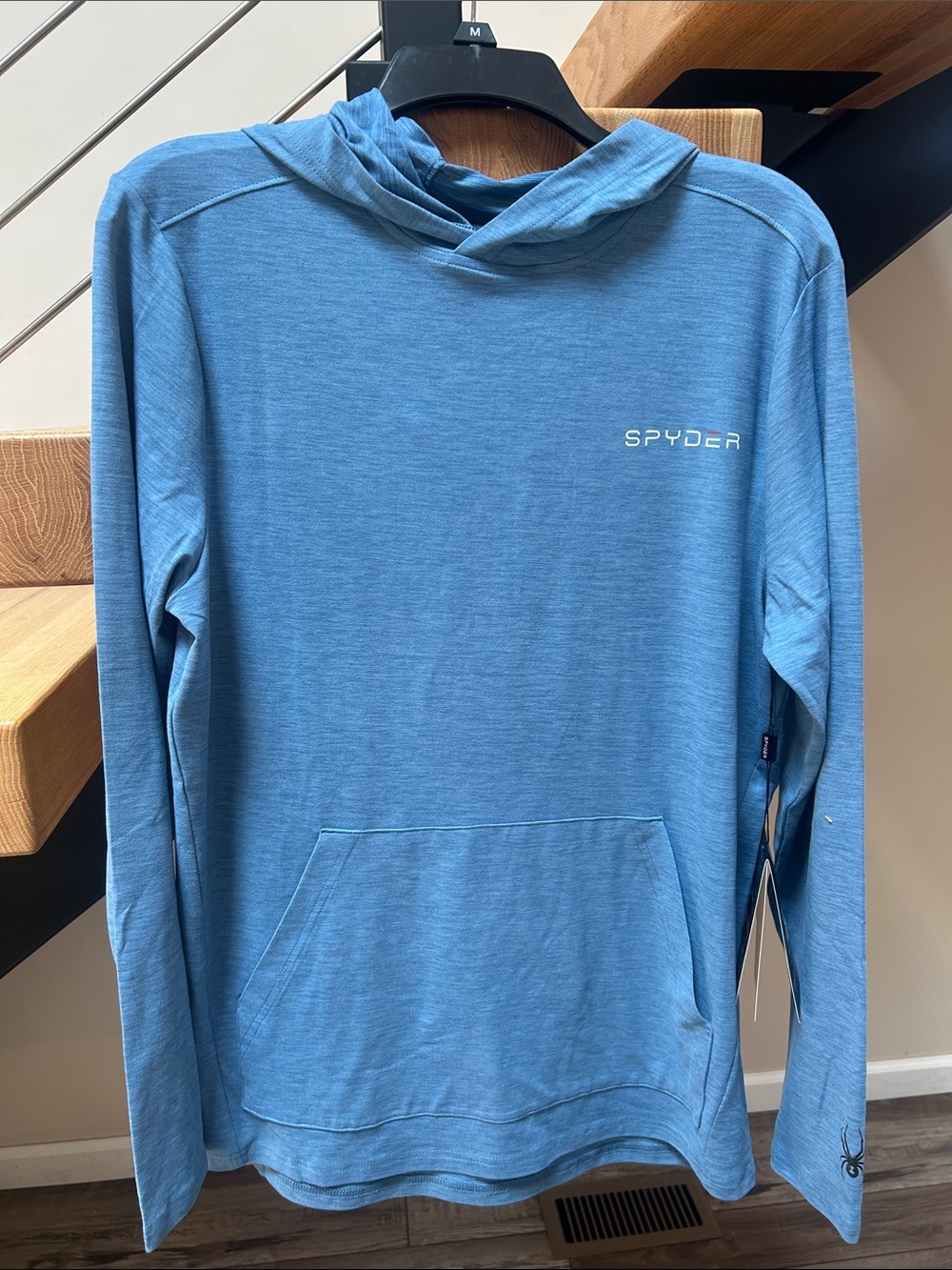 Spyder Men's Light Blue Lightweight Hoodie E004